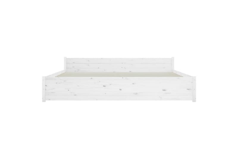 beBasic Sengeramme hvit heltre 180x200 cm 6FT Super King - Hvit - Møbler - Senger - Sengeramme & sengestamme