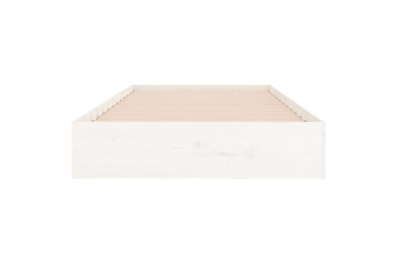 beBasic Sengeramme hvit heltre 90x200 cm - Hvit - Møbler - Senger - Sengeramme & sengestamme