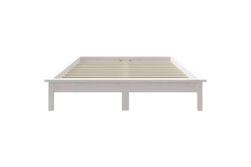 beBasic Sengeramme hvit heltre furu 160x200 cm - Hvit - Møbler - Senger - Sengeramme & sengestamme