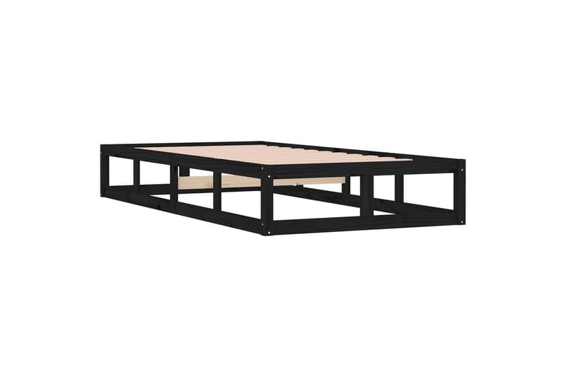 beBasic Sengeramme svart 90x190 cm 3FT Single heltre - Svart - Møbler - Senger - Sengeramme & sengestamme