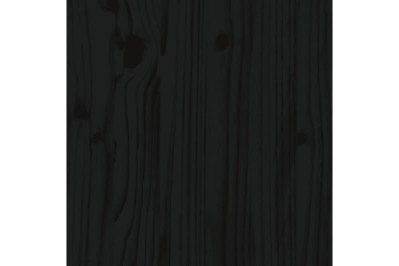 beBasic Sengeramme svart heltre 200x200 cm - Svart - Sengeramme & sengestamme