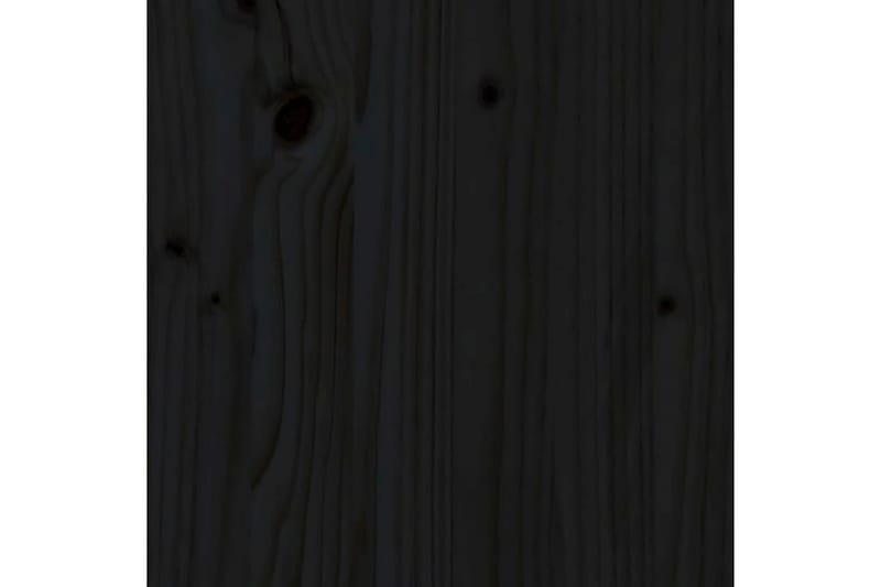 beBasic Sengeramme svart heltre furu 120x200 cm - Svart - Sengeramme & sengestamme