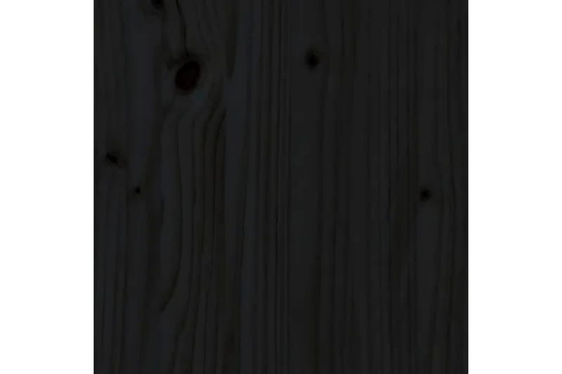 beBasic Sengeramme svart heltre furu 150x200 cm 5FT King Size - Svart - Sengeramme & sengestamme