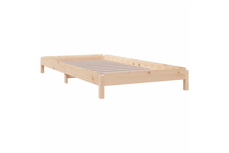 beBasic Stableseng 75x190 cm heltre furu - Brun - Møbler - Senger - Sengeramme & sengestamme