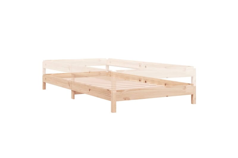 beBasic Stableseng 90x200 cm heltre furu - Brun - Møbler - Senger - Sengeramme & sengestamme