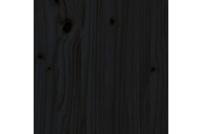 beBasic Uttrekkbar dagseng svart 2x(80x200) cm heltre furu - Svart - Sengeramme & sengestamme