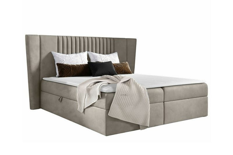 Boisdale Kontinentalseng 200x200 cm - Beige/Lys Beige - Møbler - Senger - Familieseng