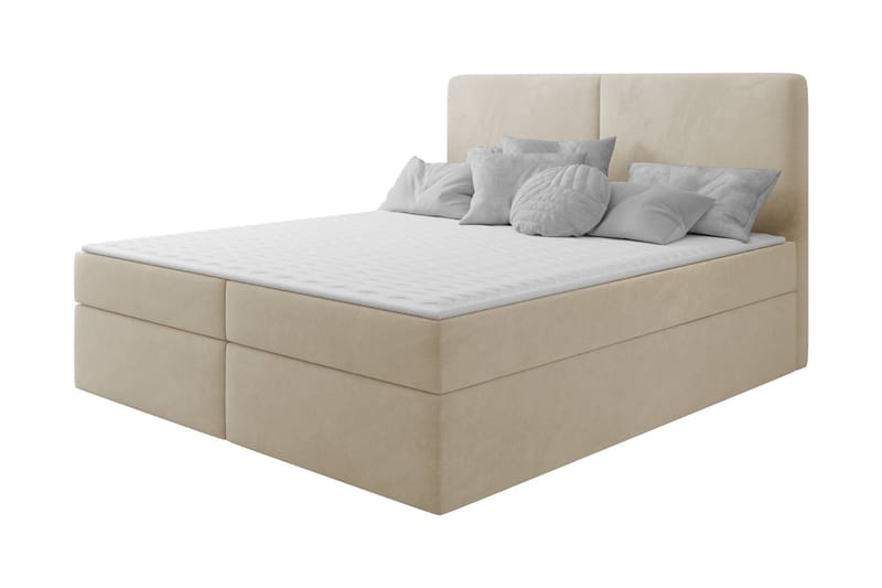 Garris Sengpakke Kontinentalseng 120x200 cm - Beige - Møbler - Senger - Komplett sengepakke