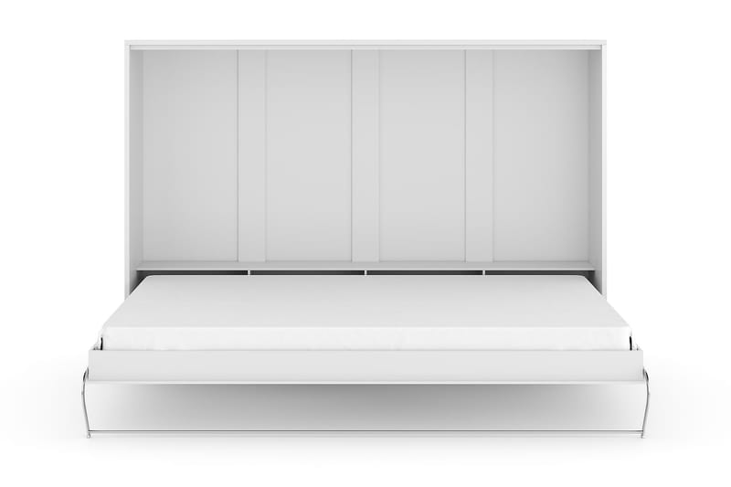 Compact Sengskap Horisontal utfellbar veggseng 140x200 cm - Hvit - Møbler - Senger - Gjesteseng & ekstraseng - Skapseng