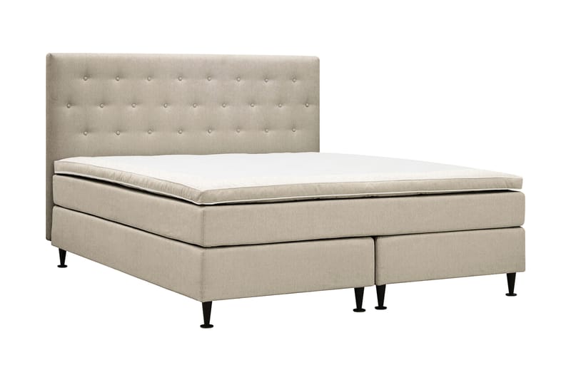 Hilton Plus Komplett Sengepakke 180x200 cm - Beige - Møbler - Senger - Komplett sengepakke