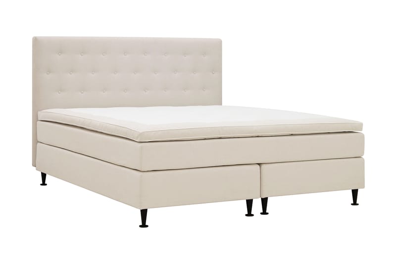 Hilton Plus Komplett Sengepakke 180x200 cm - Lys beige - Møbler - Senger - Komplett sengepakke