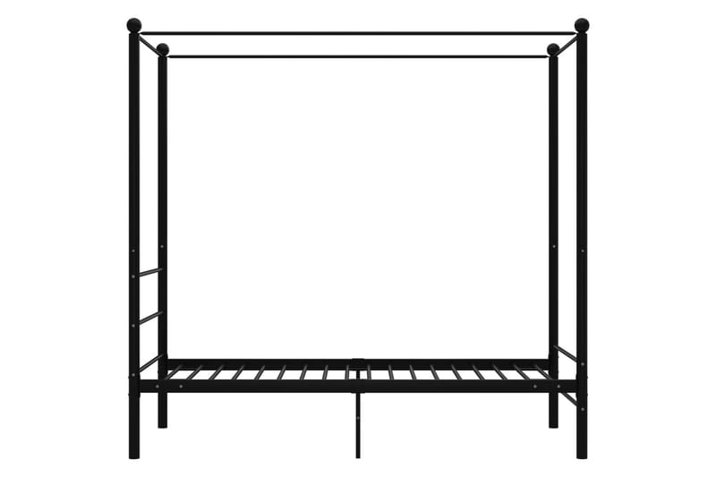 Himmelsengeramme svart metall 100x200 cm - Svart - Møbler - Senger - Himmelseng