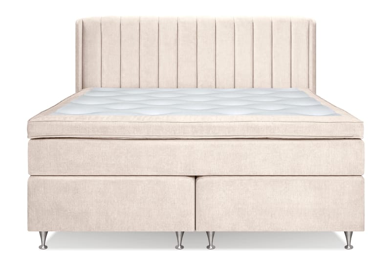 Joluma Kontinentalseng 160x200 Fast/Medium - Lysbeige - Møbler - Senger - Komplett sengepakke