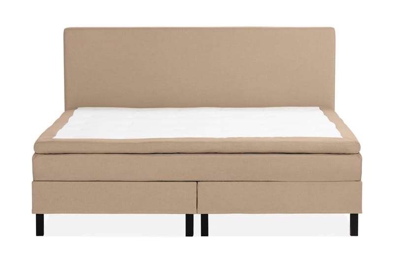 Scarlett Sengepakke 210x210 Skummadrass - Glatt gavl Beige - Møbler - Senger - Komplett sengepakke