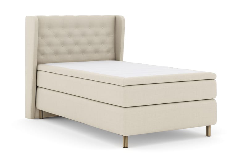 Select No 4 Komplett Sengepakke 120x200 Fast - Beige/Kobberben - Møbler - Senger - Komplett sengepakke