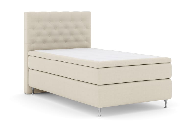 Select No 4 Komplett Sengepakke 120x200 Fast - Beige/Sølvben - Møbler - Senger - Komplett sengepakke