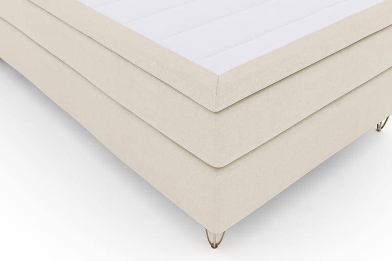 Select No 4 Komplett Sengepakke 120x200 Fast - Beige/V-formede Metallben - Møbler - Senger - Komplett sengepakke