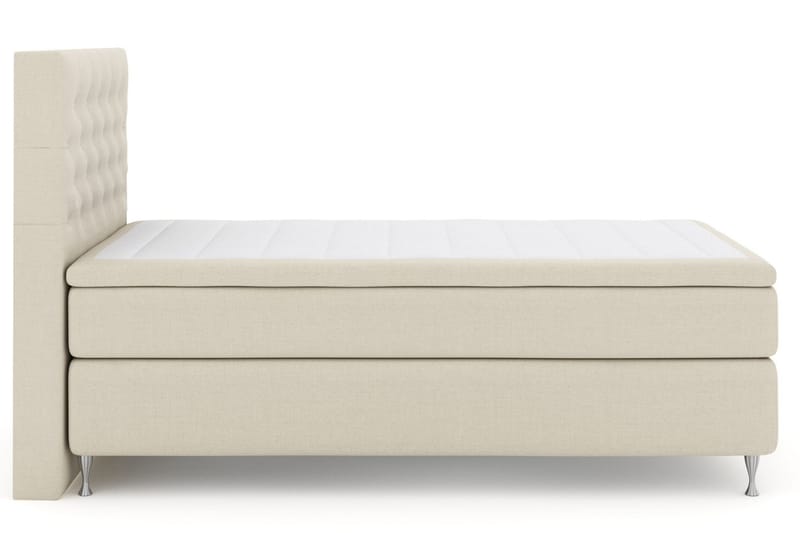 Select No 4 Komplett Sengepakke 120x200 Medium - Beige/Sølvben - Møbler - Senger - Komplett sengepakke