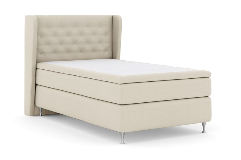 Select No 4 Komplett Sengepakke 120x200 Medium - Beige/Sølvben - Møbler - Senger - Komplett sengepakke