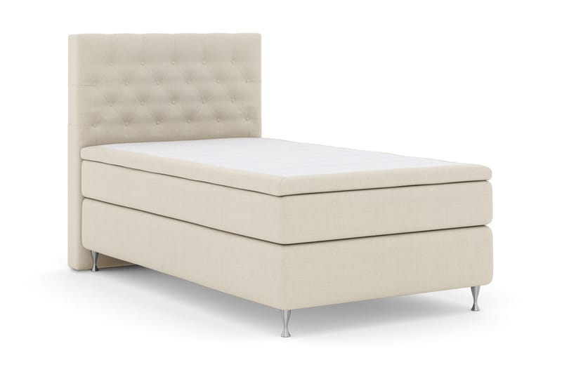 Select No 4 Komplett Sengepakke 120x200 Medium - Beige/Sølvben - Møbler - Senger - Komplett sengepakke