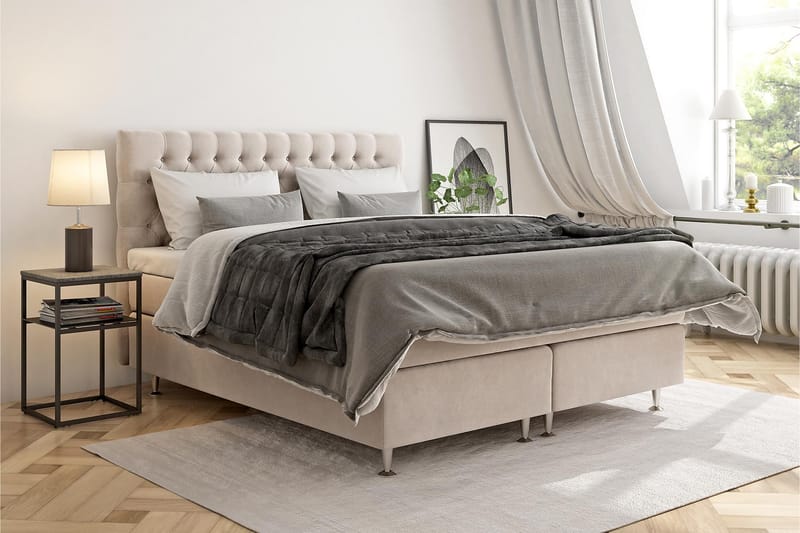 Celine Sengepakke 180x200 cm - Beige - Kontinentalsenger - Dobbeltsenger