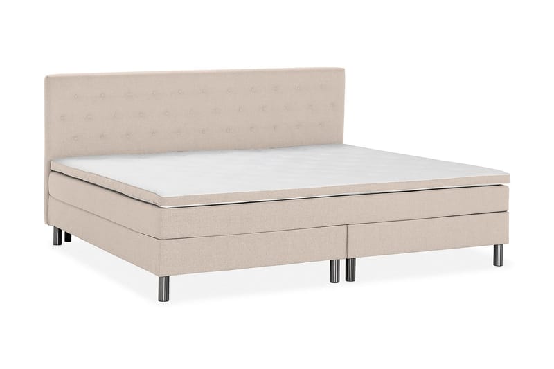 Ella Familieseng 240x200 cm - (+Flere valg) Beige - Komplett sengepakke - Kontinentalsenger