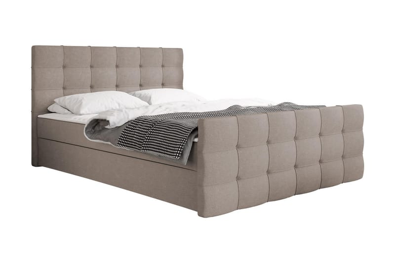 Milano Kontinentalseng 160x210 cm - Beige - Møbler - Senger - Kontinentalsenger