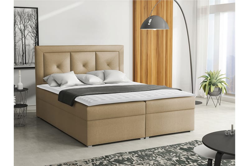 Moden Kontinentalseng 160x215 cm - Beige - Møbler - Senger - Kontinentalsenger