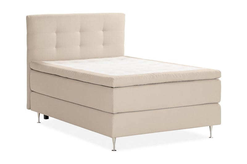 Oslo Lyx Kontinentalseng Boucle 120x200 - Beige - Møbler - Senger - Komplett sengepakke