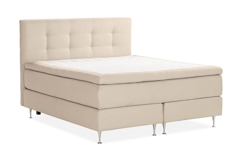 Oslo Lyx Kontinentalseng Boucle 180x200 - Beige - Møbler - Senger - Komplett sengepakke