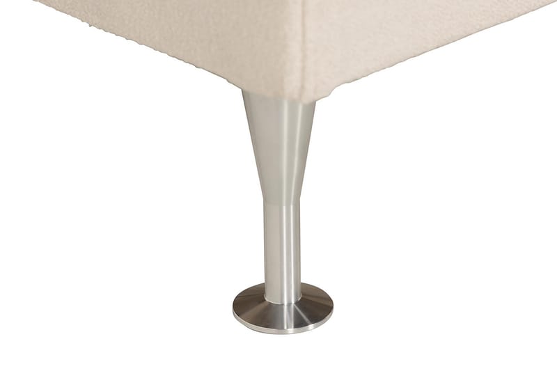 Oslo Lyx Sengepakke Boucle 120x200 Dypheftende Gavl - Lysebeige - Møbler - Senger - Komplett sengepakke