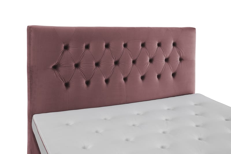 Royal Velvet Komplett Sengepakke 160x200 - Rosa Fløyel/Lave Rosében - Møbler - Senger - Komplett sengepakke