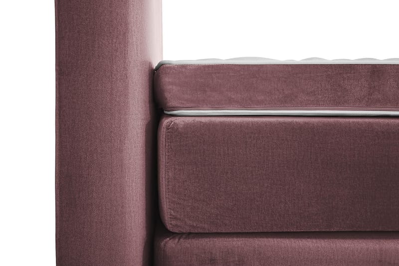 Royal Velvet Komplett Sengepakke 180x200 cm - Rosa Fløyel/Høye Sølvben - Møbler - Senger - Komplett sengepakke