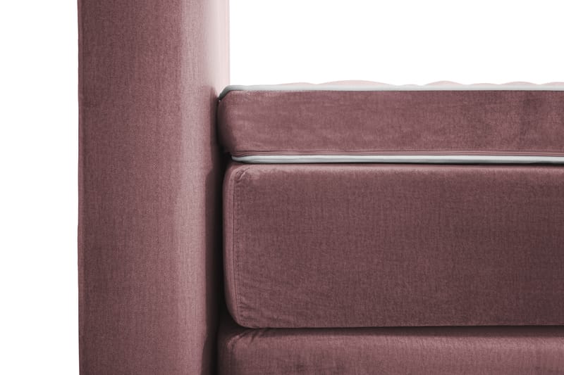 Royal Velvet Komplett Sengepakke 210x210 cm - Rosa Fløyel/Rosében - Møbler - Senger - Komplett sengepakke