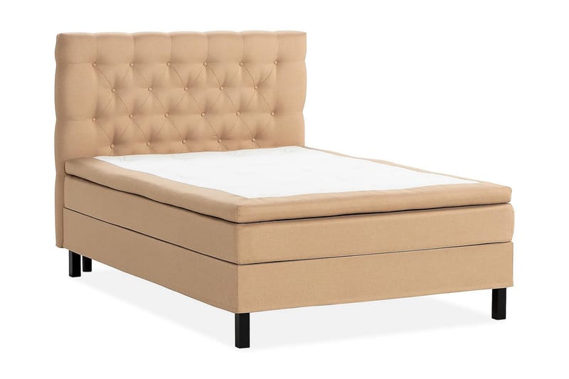 Scarlett Kontinentalseng 140x200 Lateksmadrass - Beige - Møbler - Senger - Komplett sengepakke