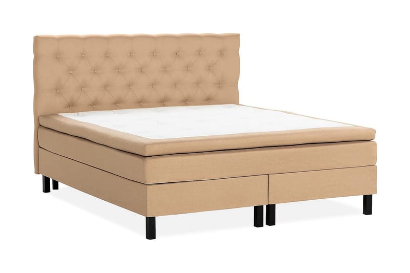 Scarlett Kontinentalseng 150x200 Lateksmadrass - Beige - Møbler - Senger - Komplett sengepakke