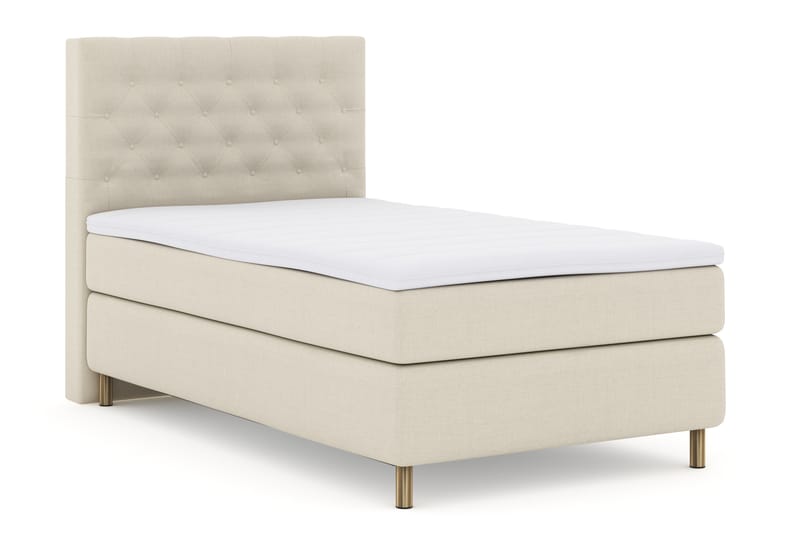 Select No 3 Komplett Sengepakke 120x200 Fast - Beige/Kobberben - Møbler - Senger - Komplett sengepakke