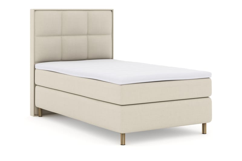 Select No 3 Komplett Sengepakke 120x200 Fast - Beige/Kobberben - Møbler - Senger - Komplett sengepakke