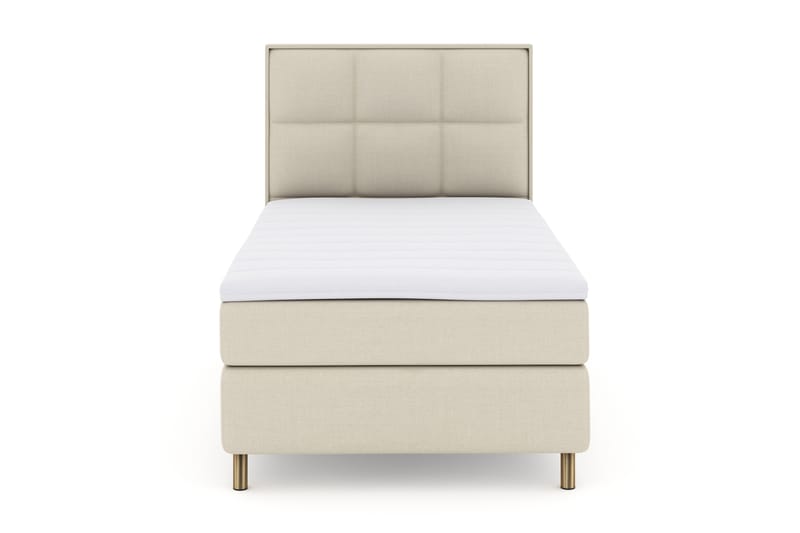 Select No 3 Komplett Sengepakke 120x200 Fast - Beige/Kobberben - Møbler - Senger - Komplett sengepakke