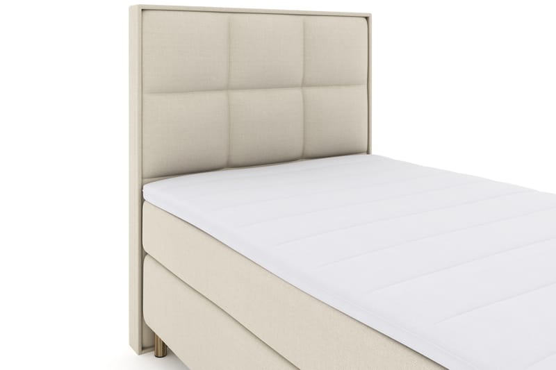 Select No 3 Komplett Sengepakke 120x200 Fast - Beige/Kobberben - Møbler - Senger - Komplett sengepakke