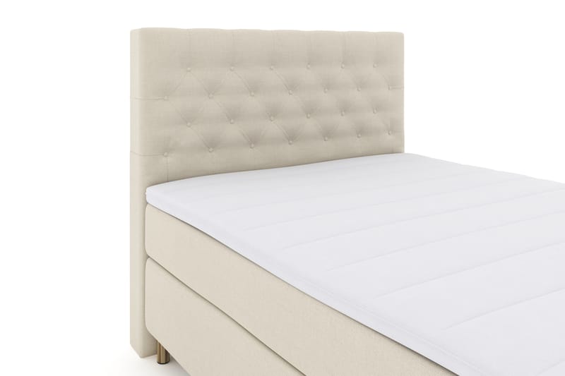 Select No 3 Komplett Sengepakke 140x200 Fast - Beige/Kobberben - Møbler - Senger - Komplett sengepakke