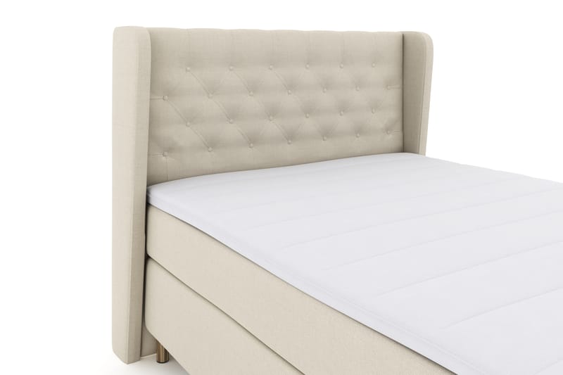 Select No 3 Komplett Sengepakke 140x200 Fast - Beige/Kobberben - Møbler - Senger - Komplett sengepakke