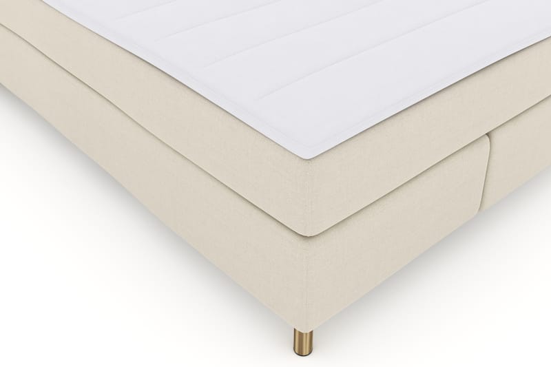 Select No 3 Komplett Sengepakke 140x200 Fast - Beige/Kobberben - Møbler - Senger - Komplett sengepakke