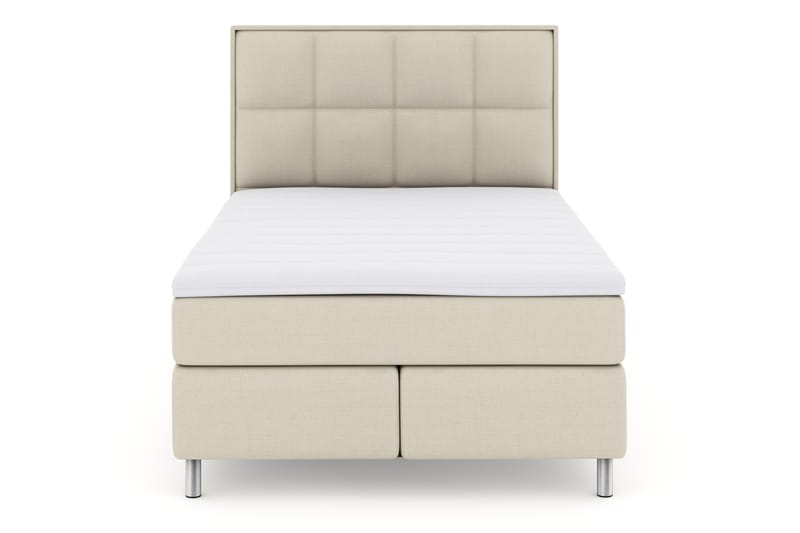 Select No 3 Komplett Sengepakke 140x200 Fast - Beige/Metallben - Møbler - Senger - Komplett sengepakke