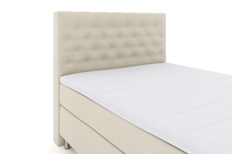 Select No 3 Komplett Sengepakke 140x200 Fast/Medium - Beige/Metallben - Møbler - Senger - Komplett sengepakke