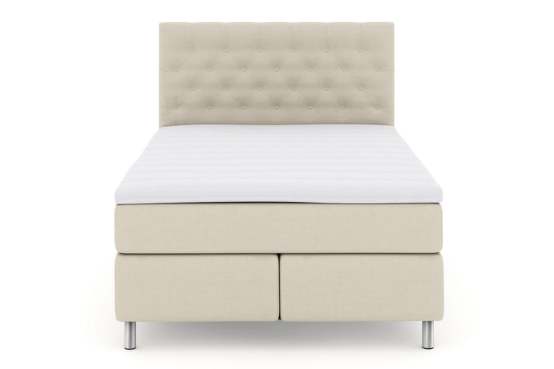 Select No 3 Komplett Sengepakke 160x200 Fast - Beige/Metallben - Møbler - Senger - Komplett sengepakke