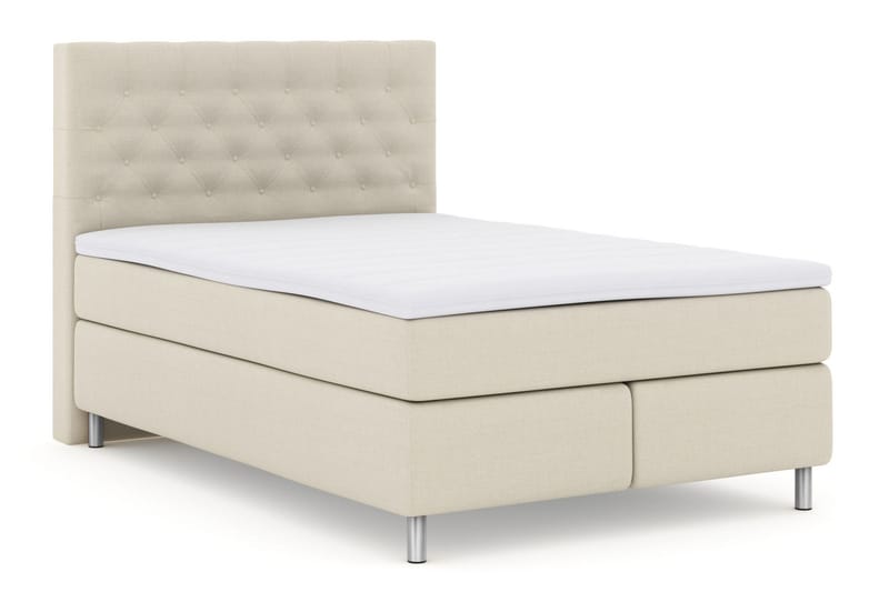 Select No 3 Komplett Sengepakke 160x200 Fast - Beige/Metallben - Møbler - Senger - Komplett sengepakke