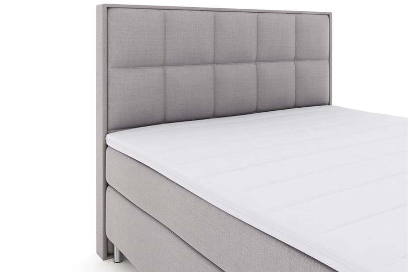 Select No 3 Komplett Sengepakke 160x200 Fast/Medium - Lysegrå/Metallben - Møbler - Senger - Komplett sengepakke