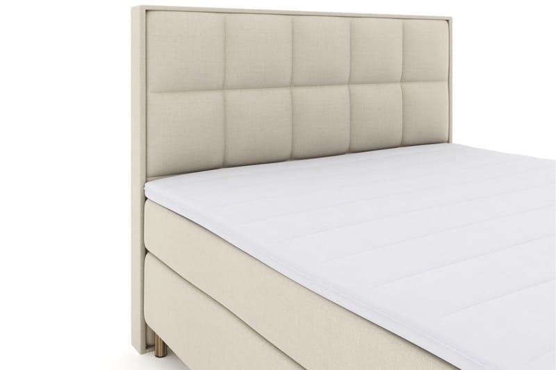 Select No 3 Komplett Sengepakke 180x200 Fast/Medium - Beige/Kobberben - Møbler - Senger - Komplett sengepakke