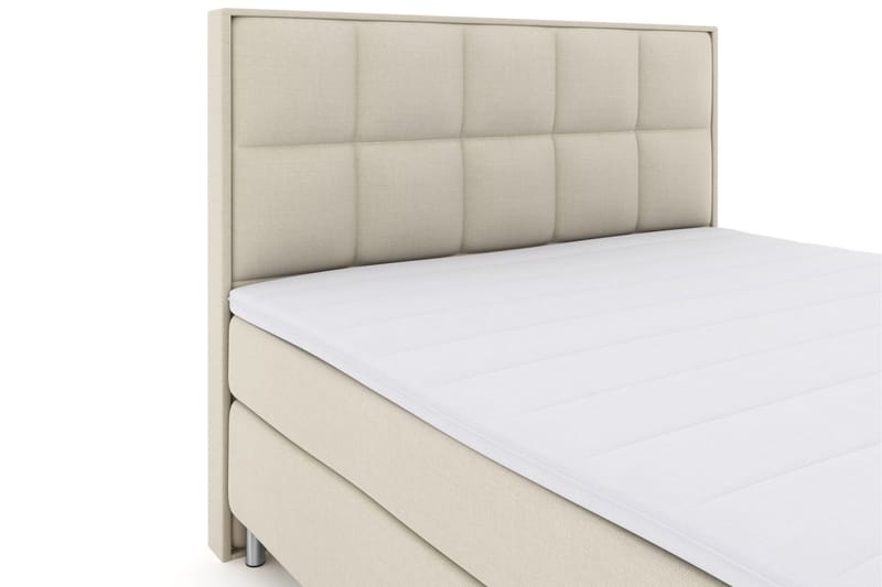 Select No 3 Komplett Sengepakke 180x200 Medium - Beige/Metallben - Møbler - Senger - Komplett sengepakke